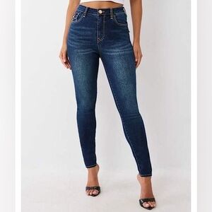 TRUE RELIGION “HALLE” High Rise Super Skinny Jeans